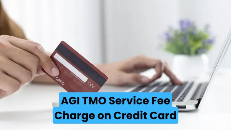 AGI TMO Service Fee Charge on Credit Card