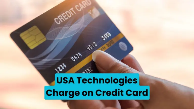 USA Technologies Charge on Credit Card